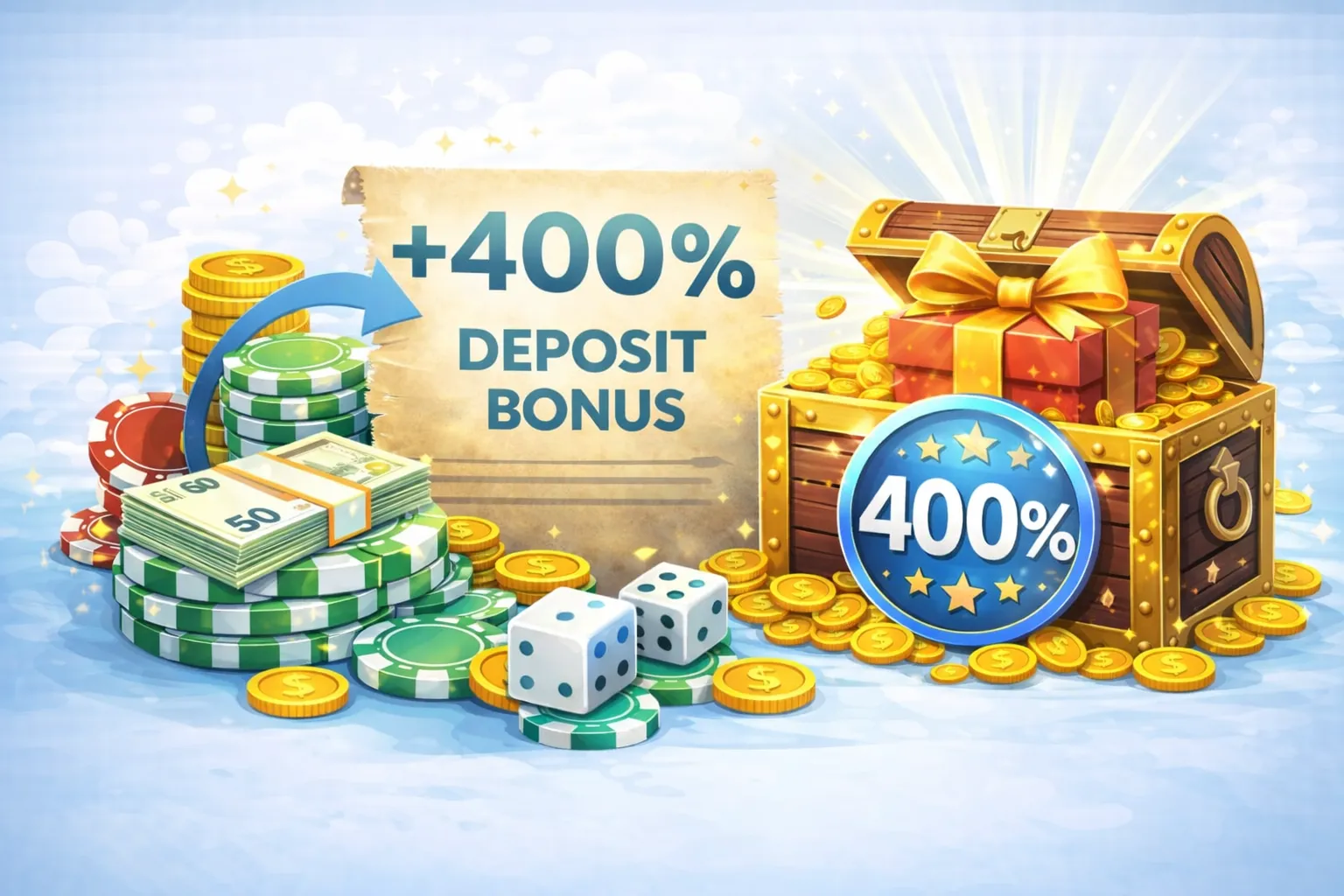 400% Deposit Bonus