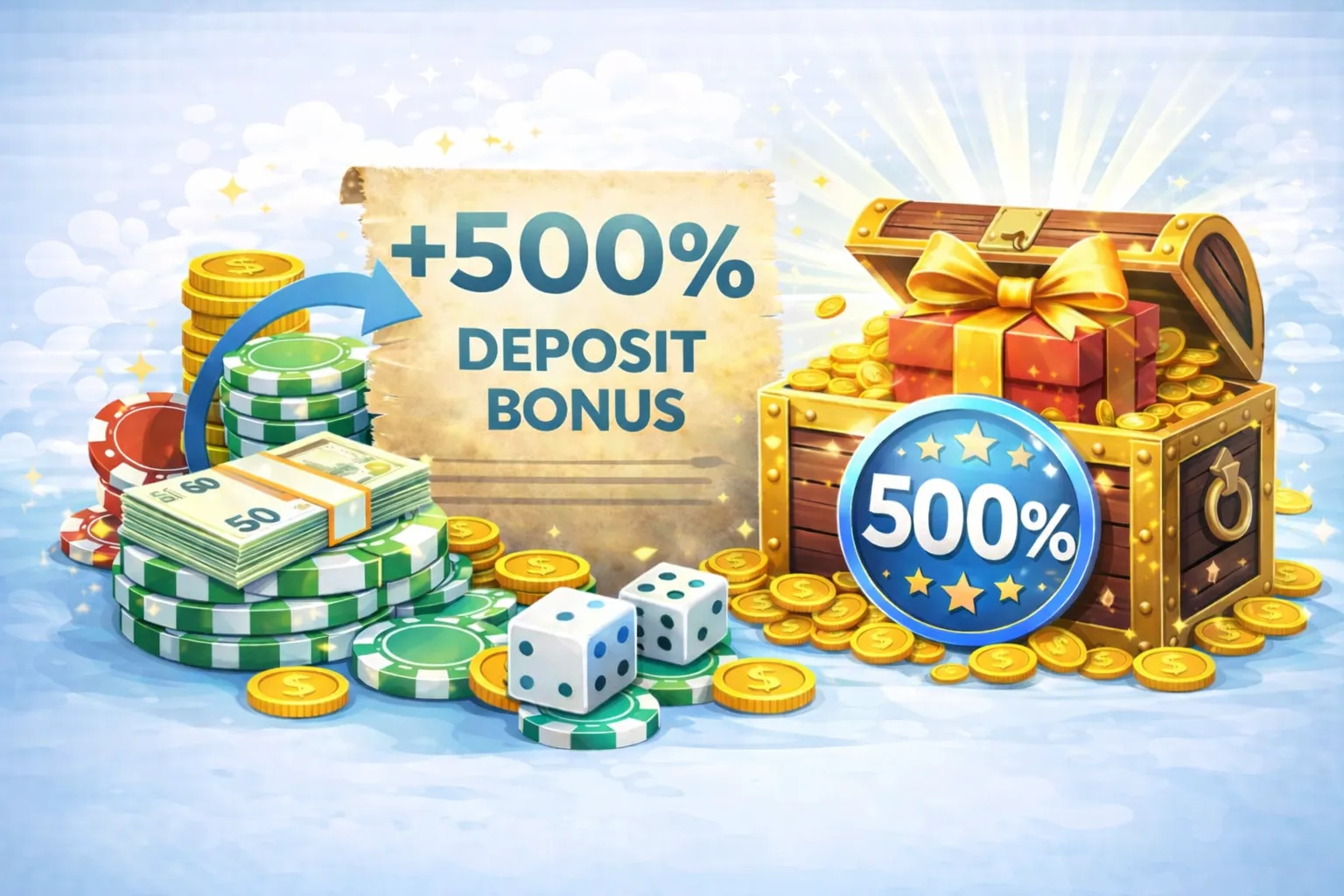 500% Deposit Bonus