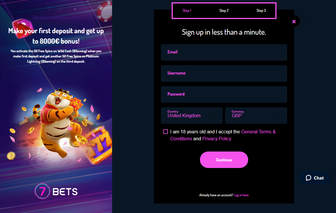 7Bets.io Desktop Screenshot