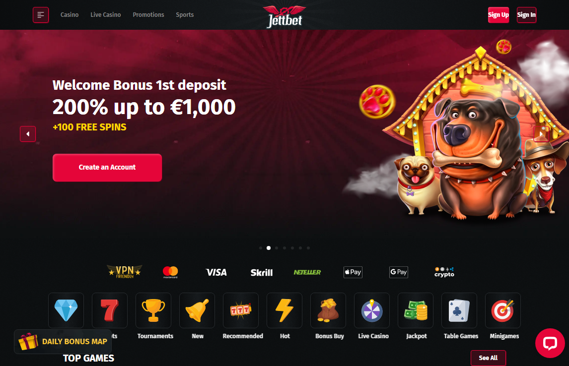 Jettbet Desktop Screenshot